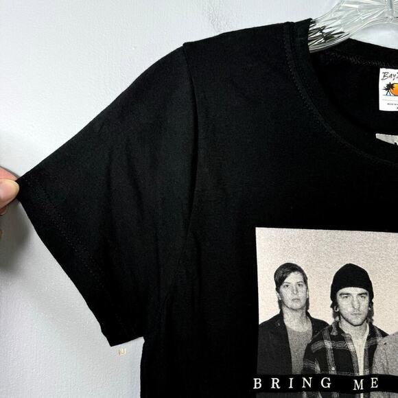Hot Topic Bring Me The Horizon Black and White Group Shot T-Shirt Juniors' Sz XL - Picture 6 of 11